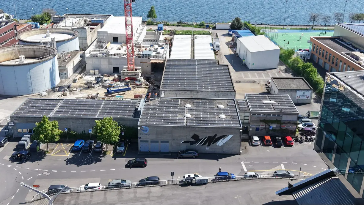Prise de vue drone STEP Neuchâtel